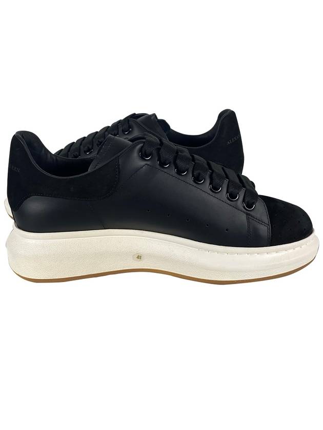 Suede Leather Low Top Sneakers Black - ALEXANDER MCQUEEN - BALAAN 3