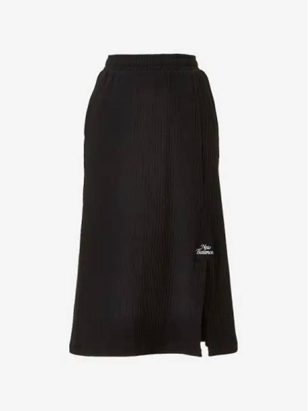 Women s Soft Ribbed Skirt 19 Black - NEW BALANCE - BALAAN 1