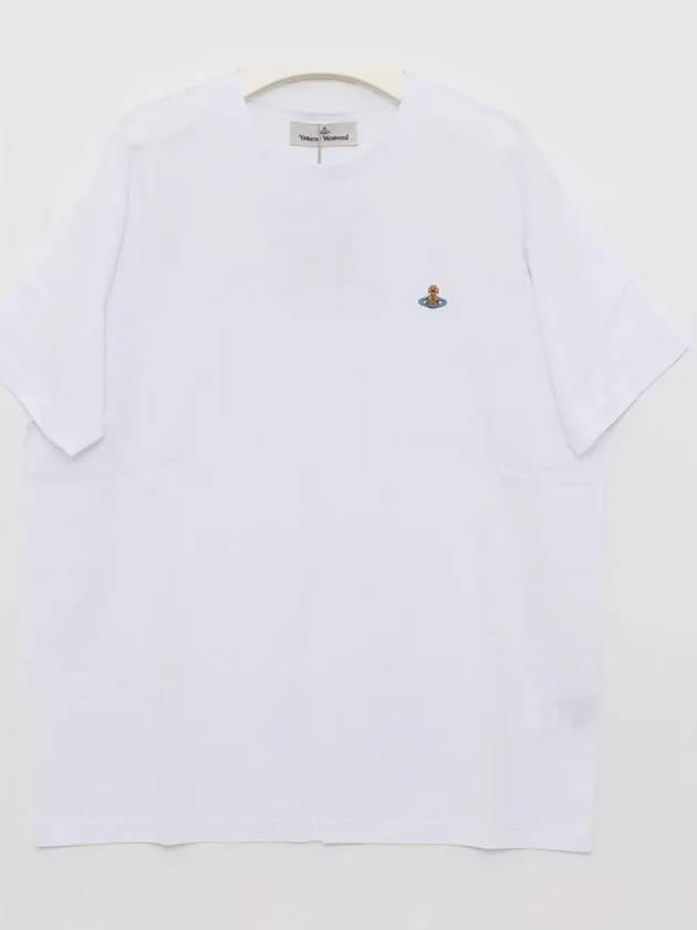 ORB Logo Cotton Short Sleeve T-Shirt White - VIVIENNE WESTWOOD - BALAAN 2