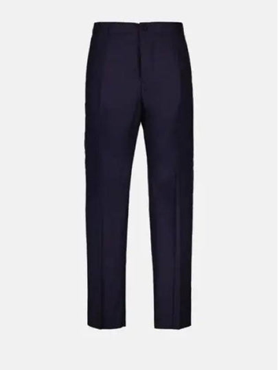 Cotton Silk Slacks Navy - DIOR - BALAAN 2