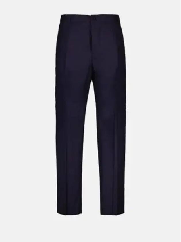 Cotton Silk Slacks Navy - DIOR - BALAAN 2