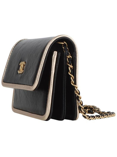 AP2767 Golden Frame Mini Chain Wallet Cross Bag Domestic Receipt 34161Y - CHANEL - BALAAN 2