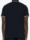 Stretch Cotton Pique Short Sleeve Polo Shirt Navy - STONE ISLAND - BALAAN 4