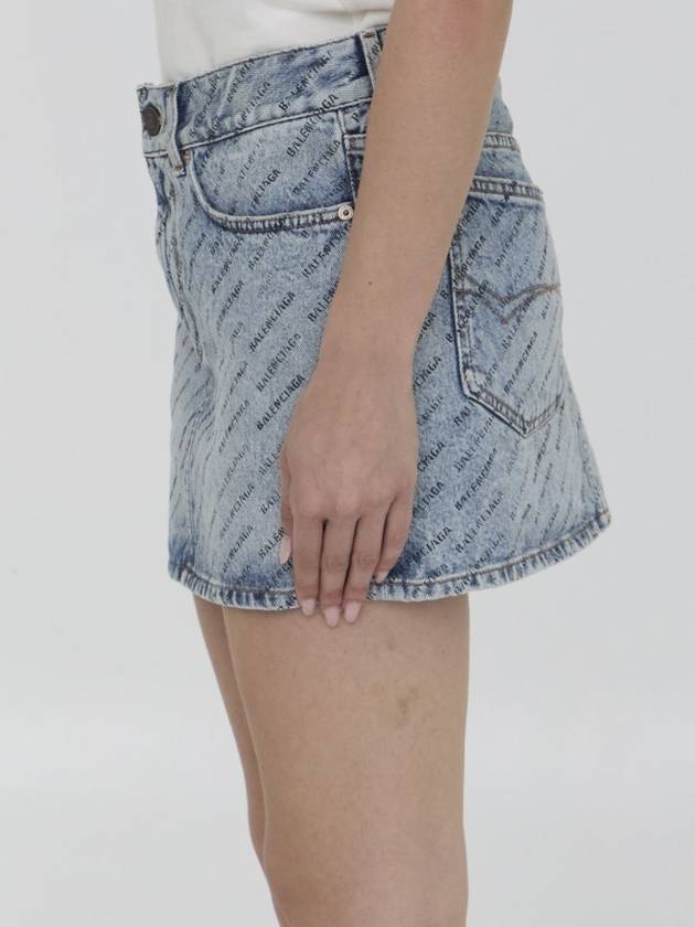 short skirt 744972 TQW66 4141 ICED BLUE - BALENCIAGA - BALAAN 4