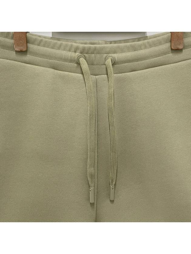 Embossed Logo Jersey Shorts Beige - AMI - BALAAN 5