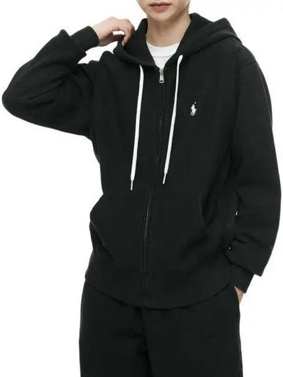 W Fleece Full Zip Hoodie Black - POLO RALPH LAUREN - BALAAN 2