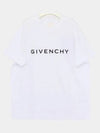 Logo Oversized Fit Cotton Short Sleeve T-Shirt White - GIVENCHY - BALAAN 2