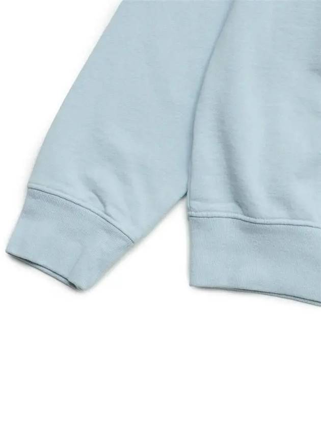 Wellness Club Flock Crew Neck Cotton Sweatshirt Baby Blue - SPORTY & RICH - BALAAN 5