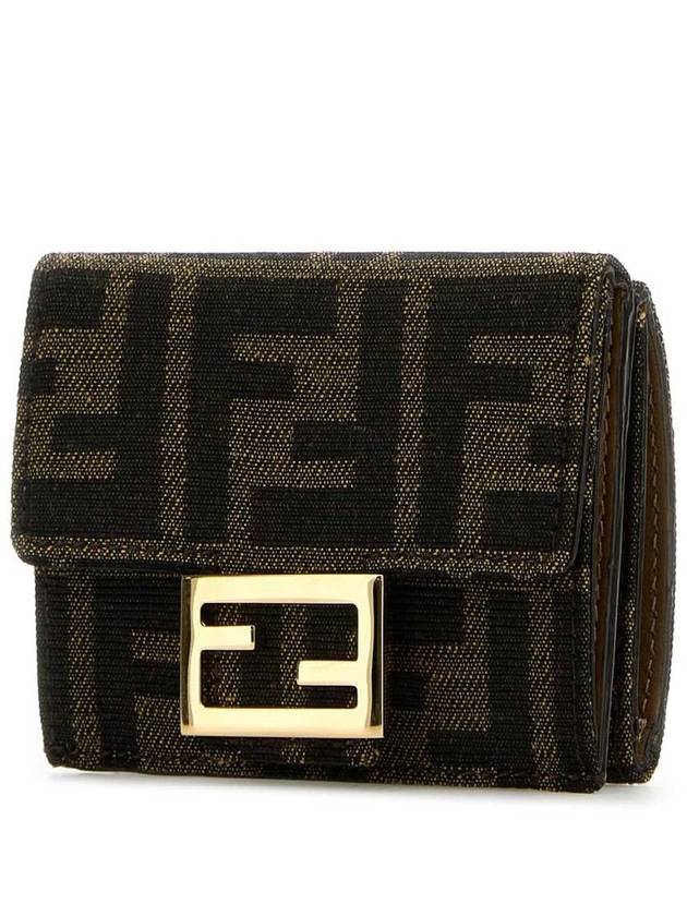 Baguette Micro Tri-fold Half Wallet Brown - FENDI - BALAAN 4