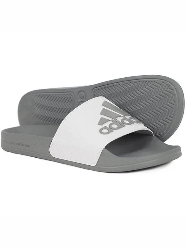 Adilette Shower Logo Slippers Dash Grey - ADIDAS - BALAAN 3