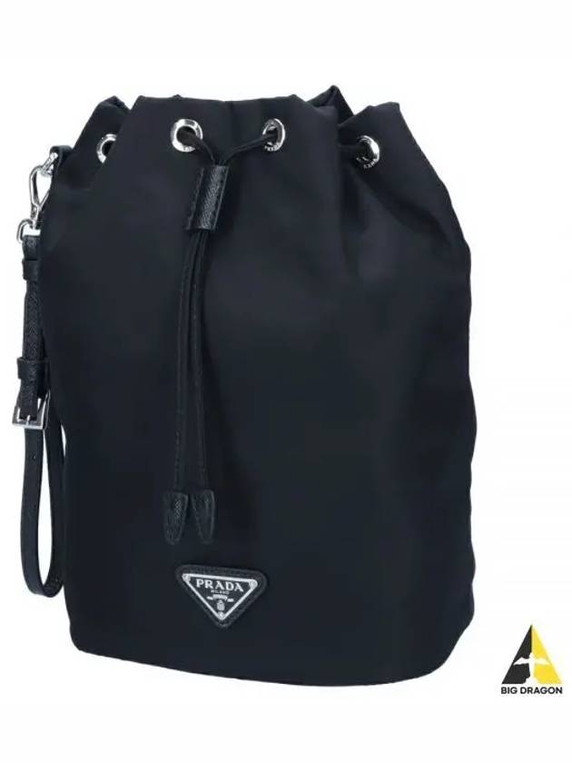 Re-Nylon Drawstring Pouch Black - PRADA - BALAAN 2