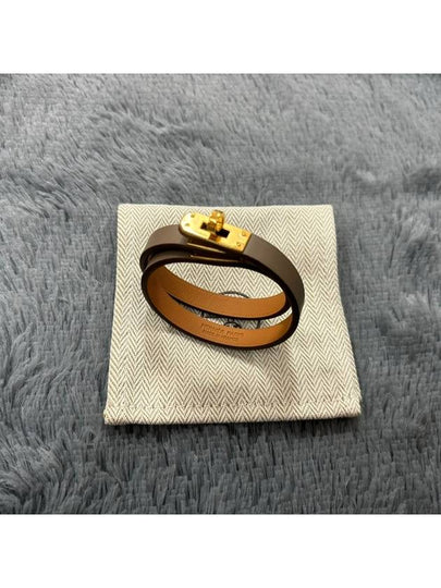 Mini Kelly Double Tour Bracelet Etoupe - HERMES - BALAAN 2