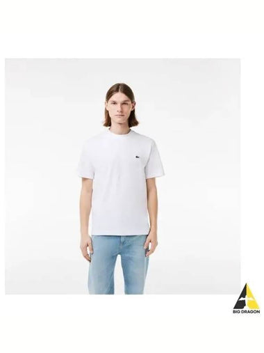 Men s Classic Fit Crew Neck T Shirt White - LACOSTE - BALAAN 1