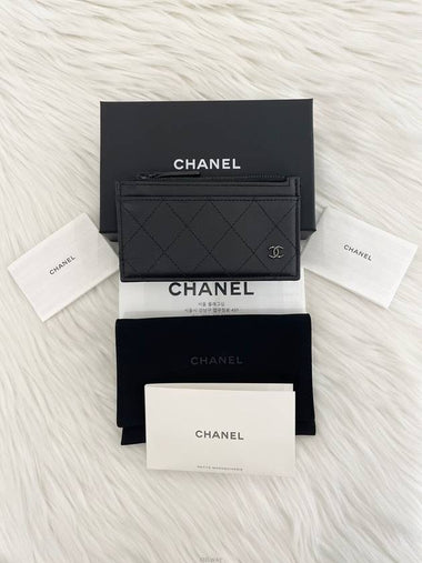 Daol Merchant Store Pre Collection CC Quilted Zipper Wallet AP3823 Unused - CHANEL - BALAAN 1