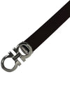 Gancini Reversible Adjustable Leather Belt Black Brown - SALVATORE FERRAGAMO - BALAAN 8