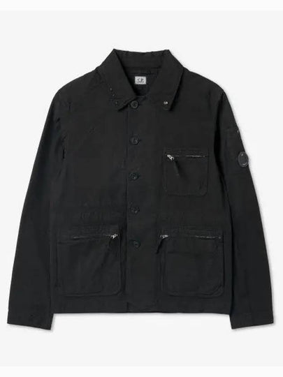 My's B Chore Jacket Black - CP COMPANY - BALAAN 2