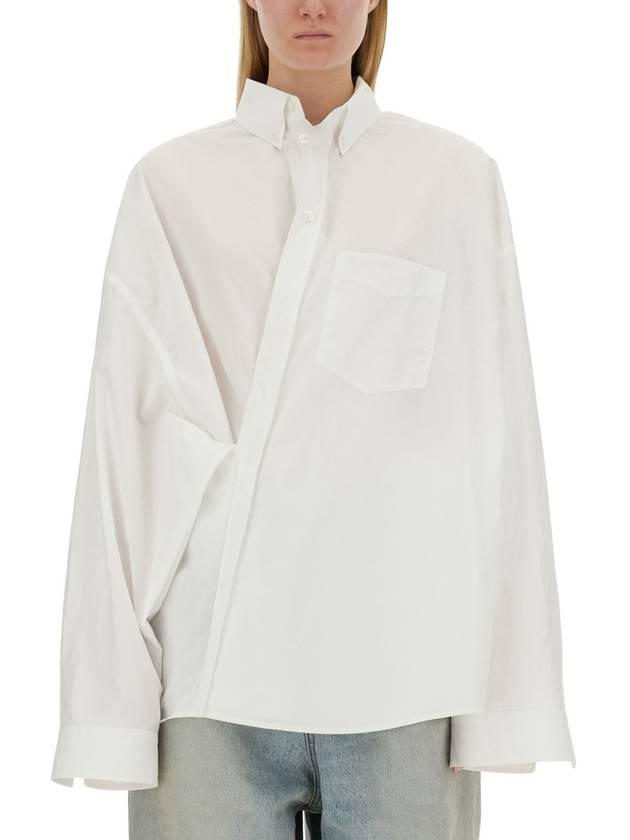 Wrap Large Fit Shirt White - BALENCIAGA - BALAAN 2