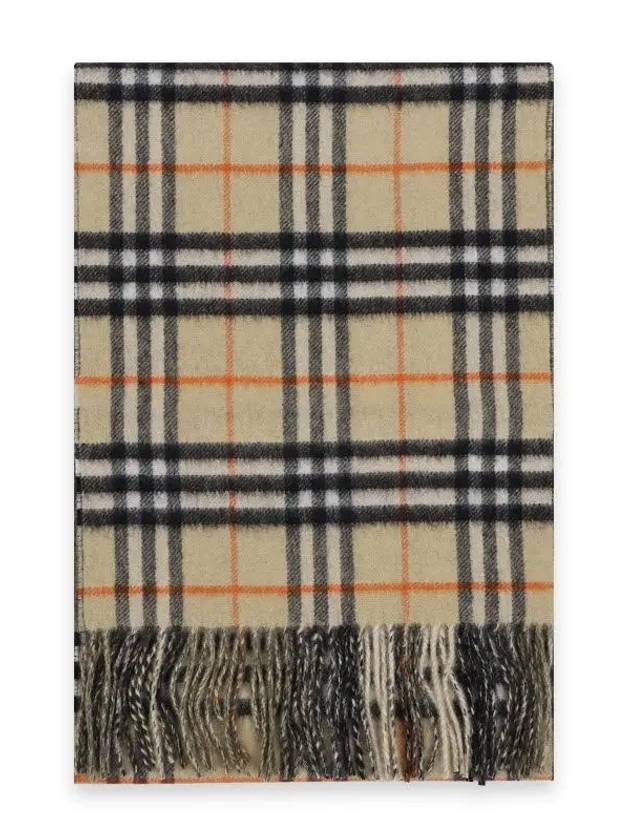 Reversible Check Cashmere Muffler Beige 8095702 - BURBERRY - BALAAN 2