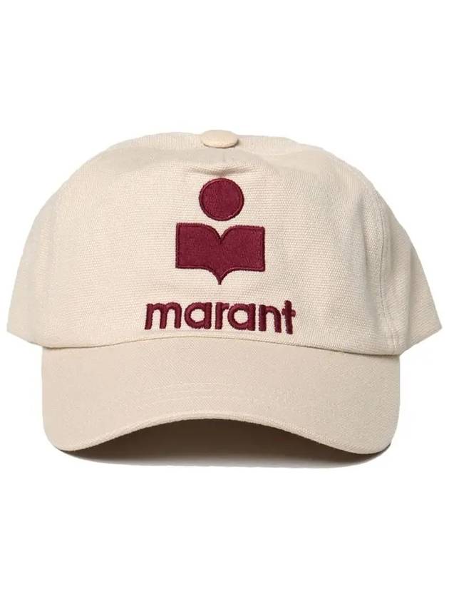 Tyron Logo Ball Cap Ecru - ISABEL MARANT - BALAAN 4