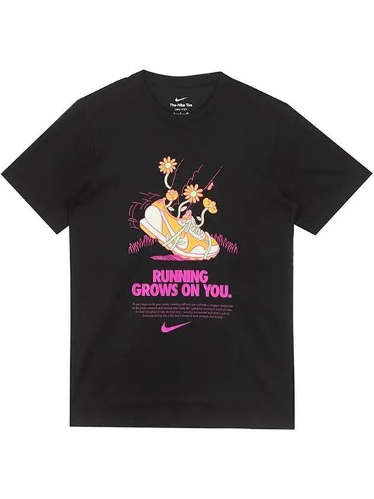 Dri-Fit Running Short Sleeve T-Shirt Black - NIKE - BALAAN 1