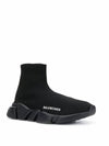 Speed ​​Recycle Knit High Top Sneakers Black - BALENCIAGA - BALAAN 3