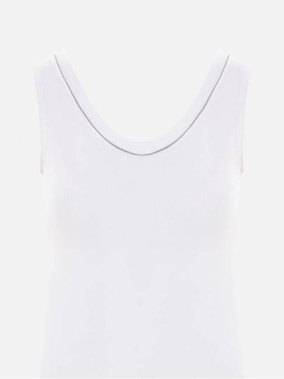 V-neck tank top M0TC8BJ312 C159 BIANCO B0170252019 - BRUNELLO CUCINELLI - BALAAN 2