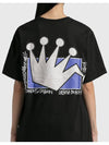 crown t shirt black women - STUSSY - BALAAN 3