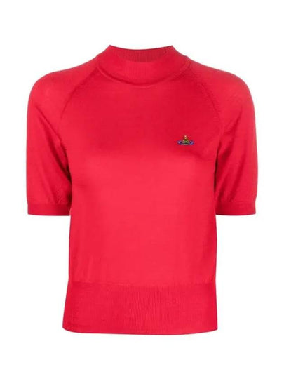 Women's Wool Silk Knit Top Red - VIVIENNE WESTWOOD - BALAAN 2