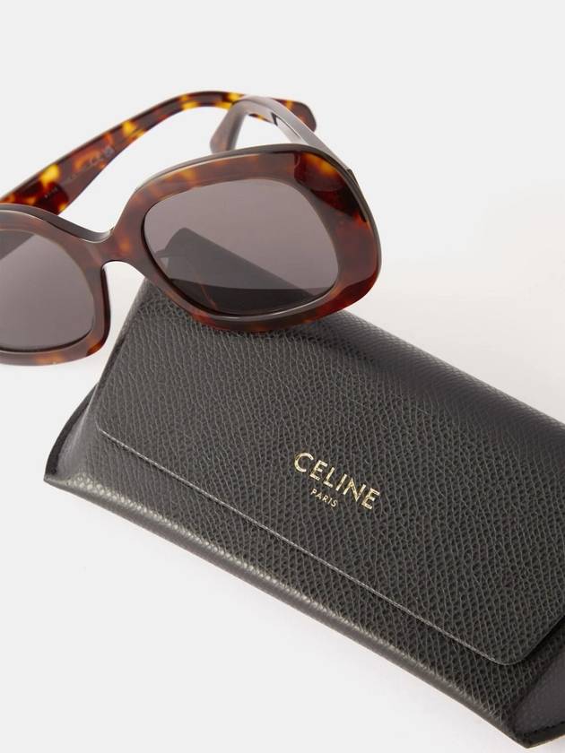 Eyewear Triomphe 10 Acetate Sunglasses Tortoise - CELINE - BALAAN 8