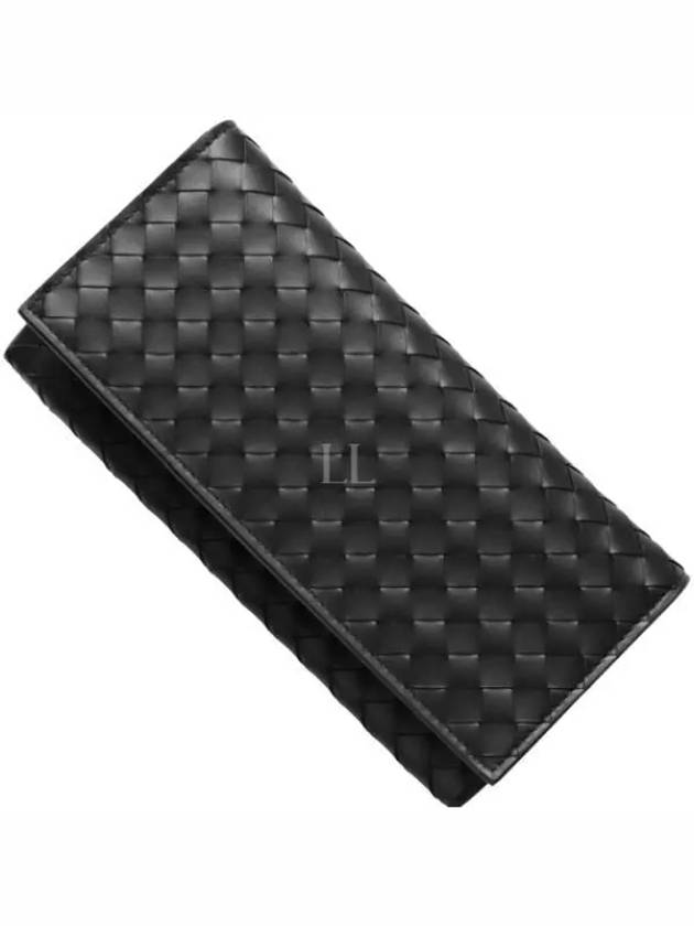 Intrecciato VN Continental Long Wallet Black - BOTTEGA VENETA - BALAAN 1