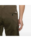 Stretch Satin Cargo Shorts Green - CP COMPANY - BALAAN 6