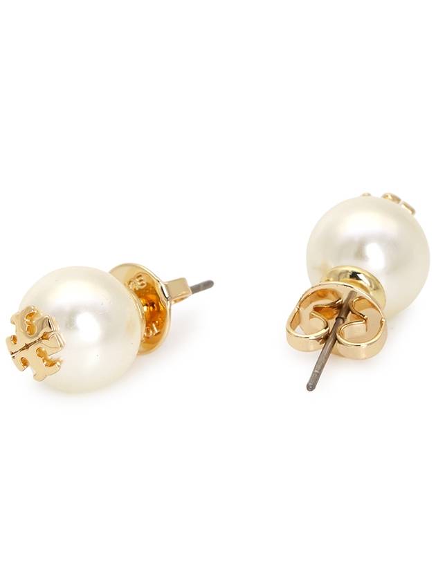 Crystal Pearl Stud Earring Gold - TORY BURCH - BALAAN 7