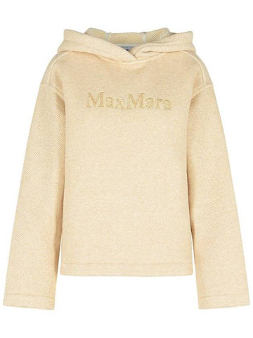 Max Mara Ivory Cotton Blend Sweatshirt - MAX MARA - BALAAN 1