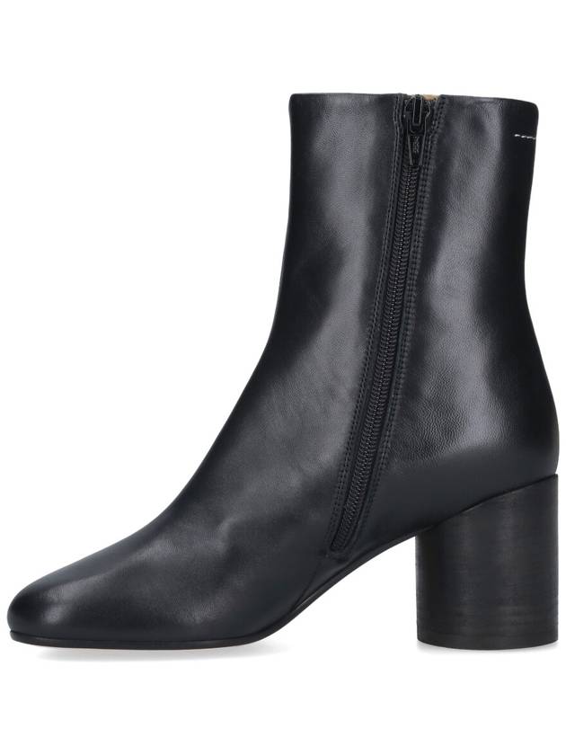 Tabi Leather Middle Boots Black - MAISON MARGIELA - BALAAN 4