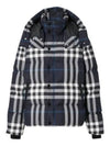 Larrick Check Hooded Padding Navy - BURBERRY - BALAAN 2