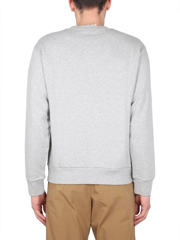 Flower Logo Sweatshirt Gray - A.P.C. - BALAAN 6