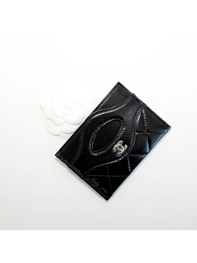 31 Gold Logo Lambskin Card Wallet Black - CHANEL - BALAAN 4