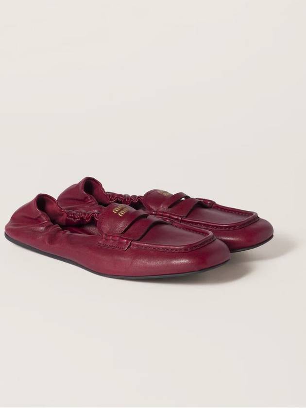 Miu Miu Embossed-Logo Loafers - MIU MIU - BALAAN 2