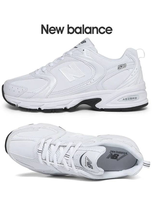 530 Leather Low Top Sneakers White - NEW BALANCE - BALAAN 2