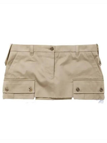 chino miniskirt women skirt - MIU MIU - BALAAN 1