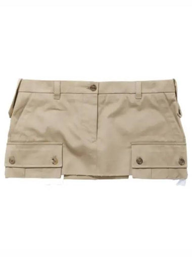 Chino Mini Skirt - MIU MIU - BALAAN 1