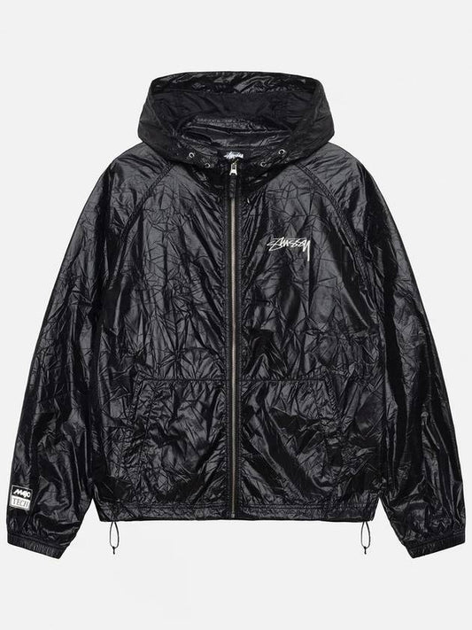 Beach shell jacket jumper black zipup windbreaker - STUSSY - BALAAN 1