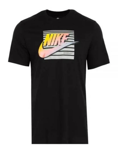 Men's Sportswear 6MO Futura Short Sleeve T-Shirt Black - NIKE - BALAAN 2