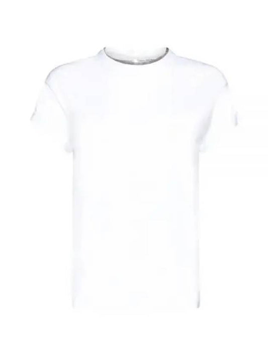 Crew Neck Turn-Up Sleeve Short Sleeve T-Shirt White - BRUNELLO CUCINELLI - BALAAN 2