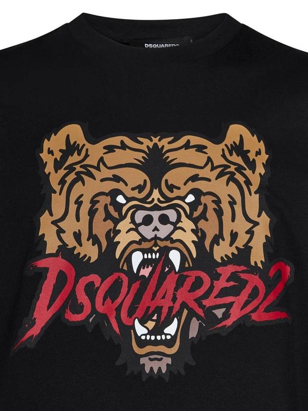 Dsquared2 Bear Black Cool Fit T-Shirt - DSQUARED2 - BALAAN 3