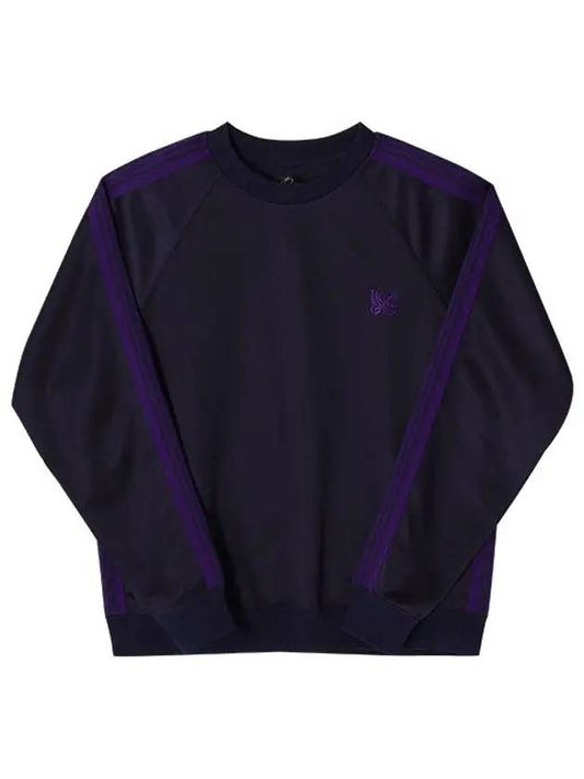 Poly Smooth Track Crew Neck Sweatshirt Navy - NEEDLES - BALAAN 2