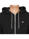 Tricolor Fox Patch Zip Up Hoodie Black - MAISON KITSUNE - BALAAN 8