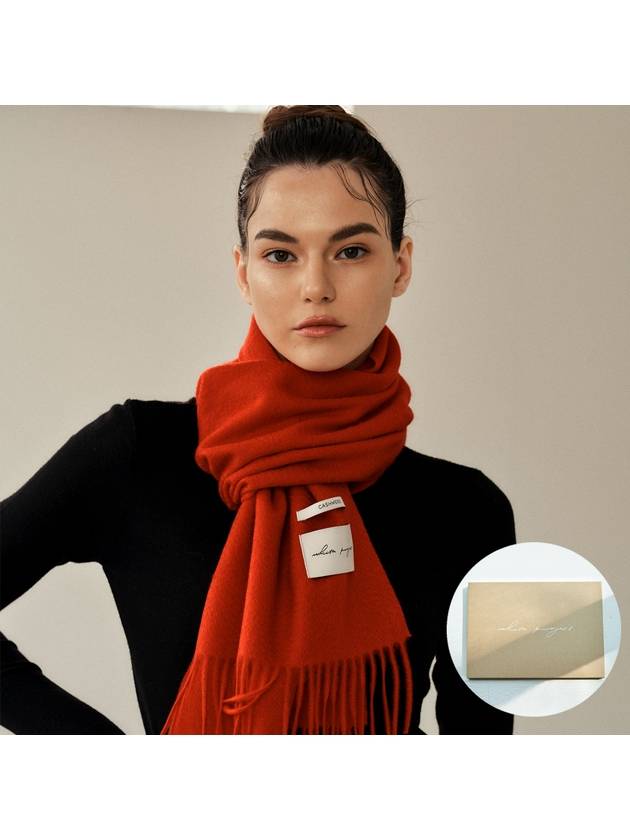 Cashmere Muffler Red - WHITE PROJECT - BALAAN 1