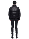 Shearling Lining Nylon Down Puffer Jacket Black - SAINT LAURENT - BALAAN 6