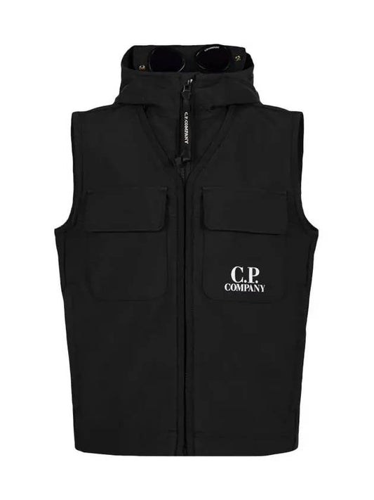 Women's Logo Hooded Vest 14CKOW003C 005968A 999 - CP COMPANY - BALAAN 2